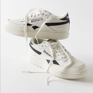Reebok Club C Double sneakers in off white with black details